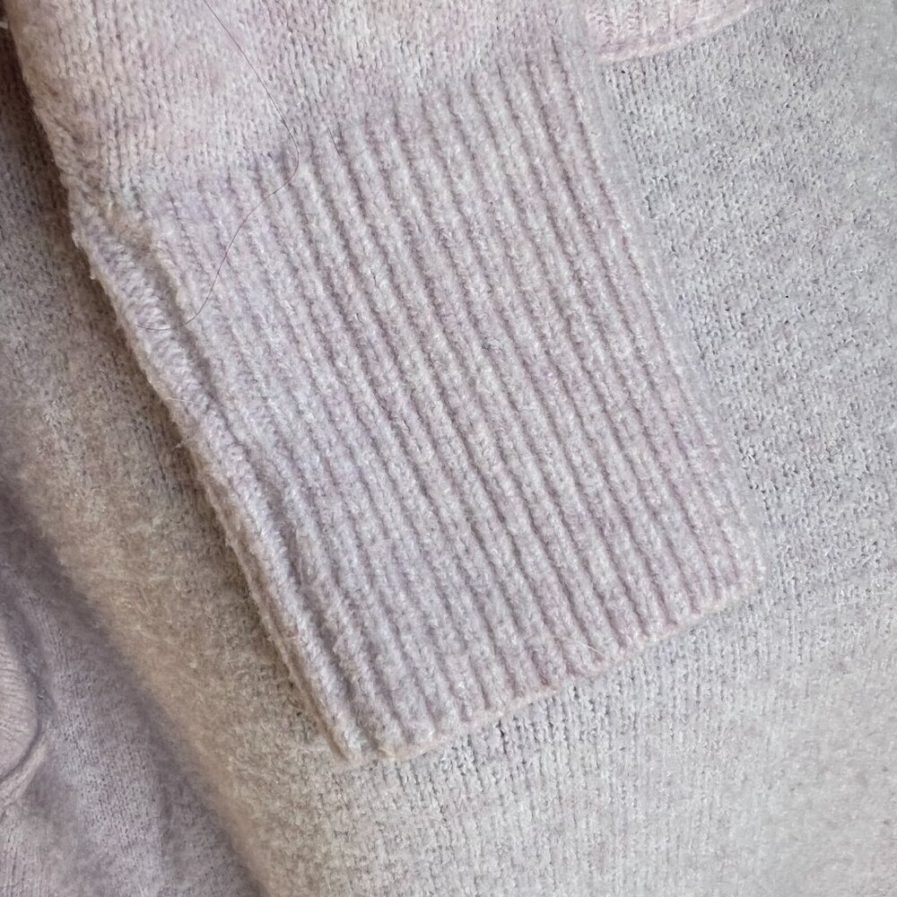 💜 Aerie Oversized Mock Neck Sweater – Lilac | Size XS (Fits More!) - Picture 4 of 8